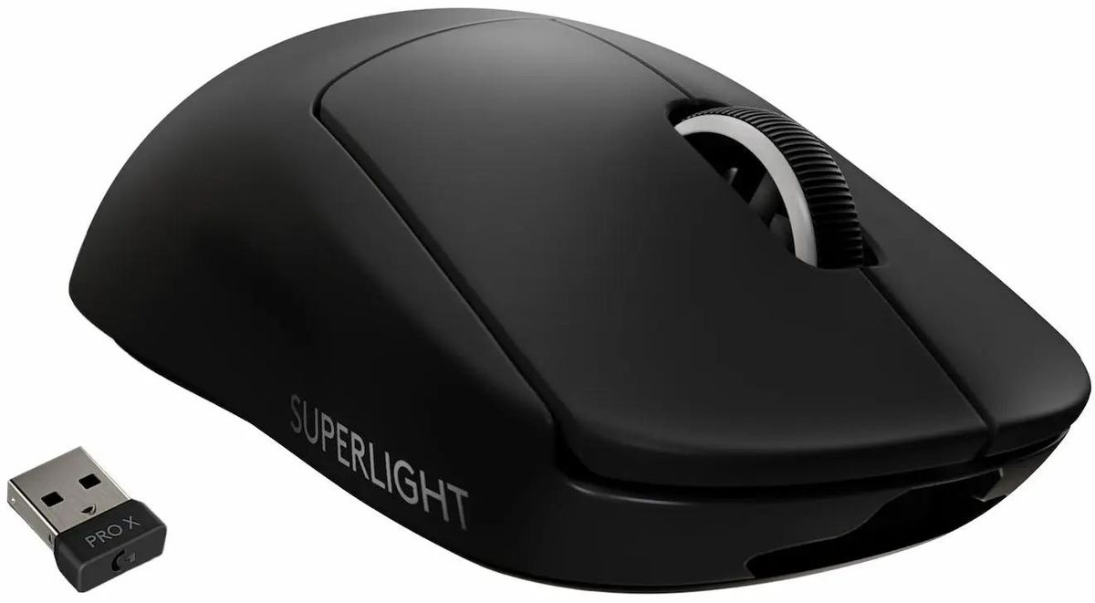 Мышь беспроводная Logitech G Pro X Superlight, игровая, радио, оптическая, USB, 25600dpi, черный [910-005880]